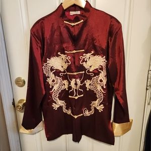 Oriental silk Brocade custom coat/jacket.